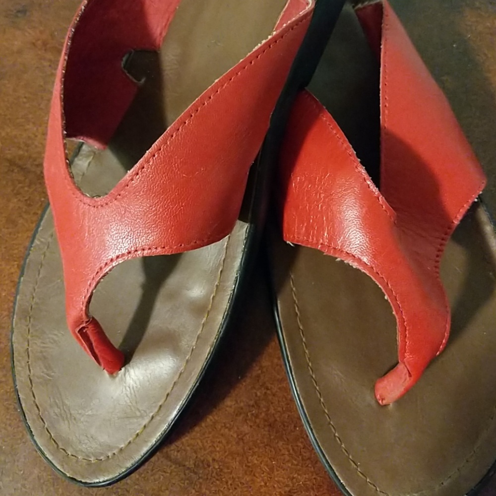 Red Flip Flops